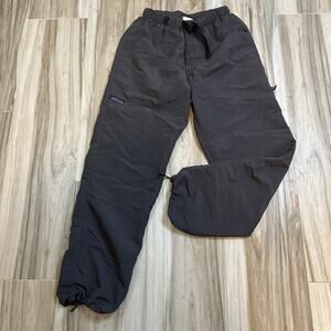 VTG Thousand Mile Pants Mens Sz M Gray Adjustable Belt Cargo Paratrooper Baggy